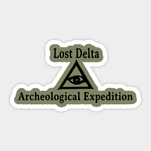 Lost Delta Archeological Expedition Sticker